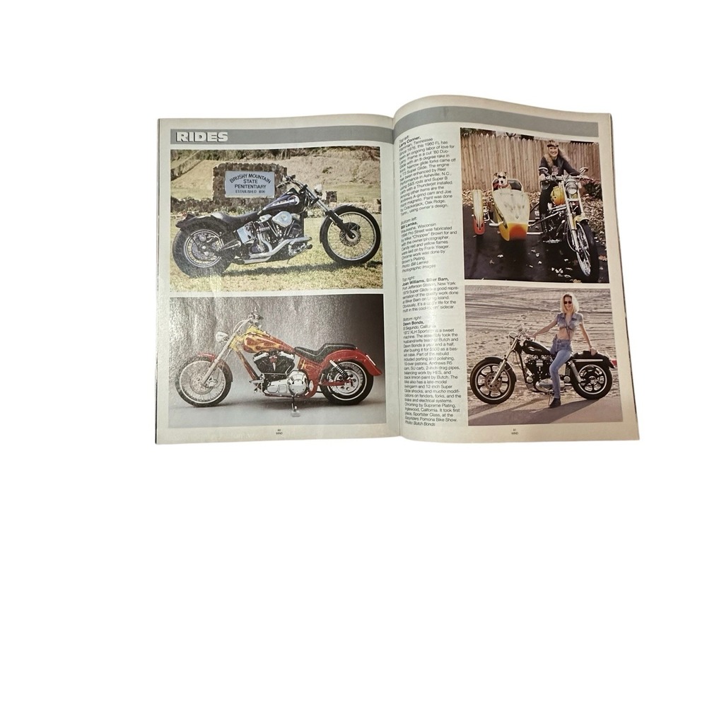 Lot Of 5 Vintage In The Wind Motorcycle Magazine 1990s Girls Cool Pictures - Picture 7 of 14
